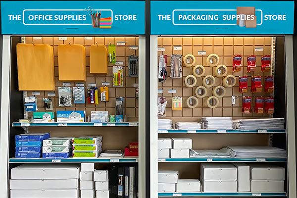 Office mailer and rolls of tape